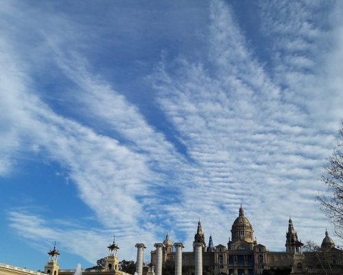 Дворец. Холм Монжуик (Montjuic) в Барселоне